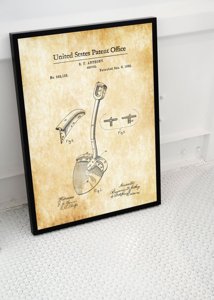 Vintage poster Shovel Anthony United States Patent