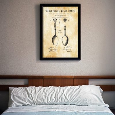 Vintage poster Osiris Flatware Spoon United States Patent