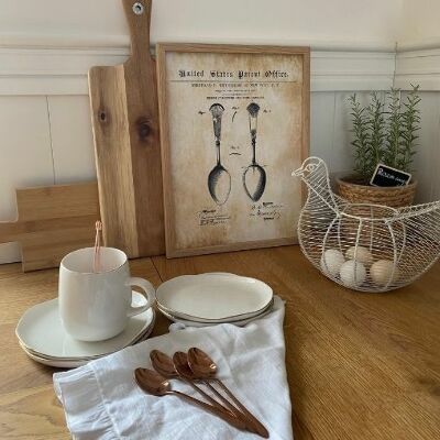 Vintage poster Osiris Flatware Spoon United States Patent