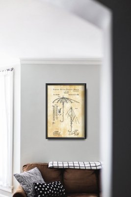 Canvas poster Umbrella Ege United States Patent