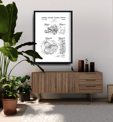 Vintage poster Bell & Howell Camera Filter Patent