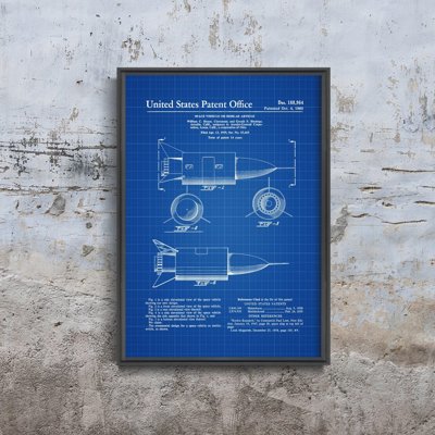 Canvas poster Space Vehicle United States Patent