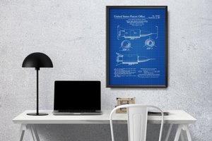Canvas poster Space Vehicle United States Patent