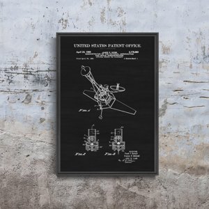 Vintage poster art Spacecraft Attitude Control Patent