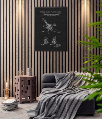 Vintage poster art Spacecraft Attitude Control Patent