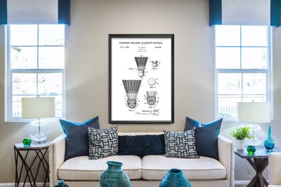 Canvas poster Badminton Booth Bird United States Patent