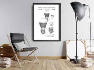 Canvas poster Badminton Booth Bird United States Patent
