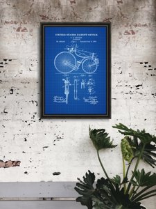 Poster Velocipede Jeffery United States Patent Bicycle