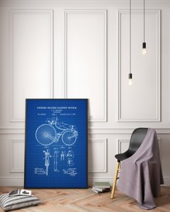 Poster Velocipede Jeffery United States Patent Bicycle