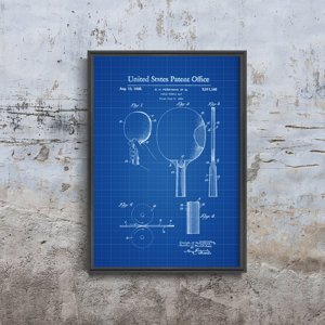 Wall art Ping Pong Paddle Patent