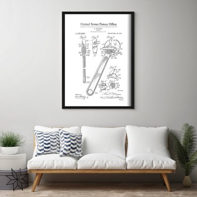 Vintage poster Adjustable Wrench Peterson United States Patent