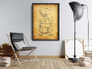 Vintage poster art Barber Chair Rollert