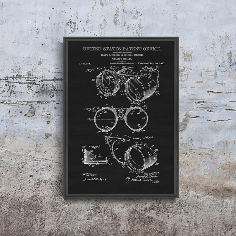 Poster Welding Goggles Ihrcke United States Patent