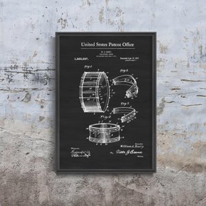 Canvas poster Barry Collapsible Drum Barry Patent