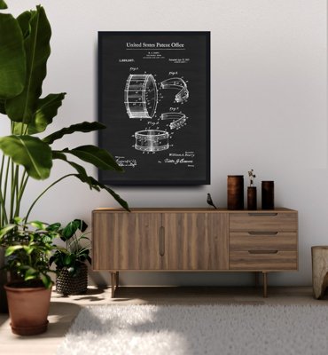 Canvas poster Barry Collapsible Drum Barry Patent
