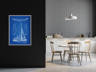 Wall art Herreshoff Sailboat United States Patent
