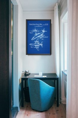 Wall art Lockheed Airplane Patent