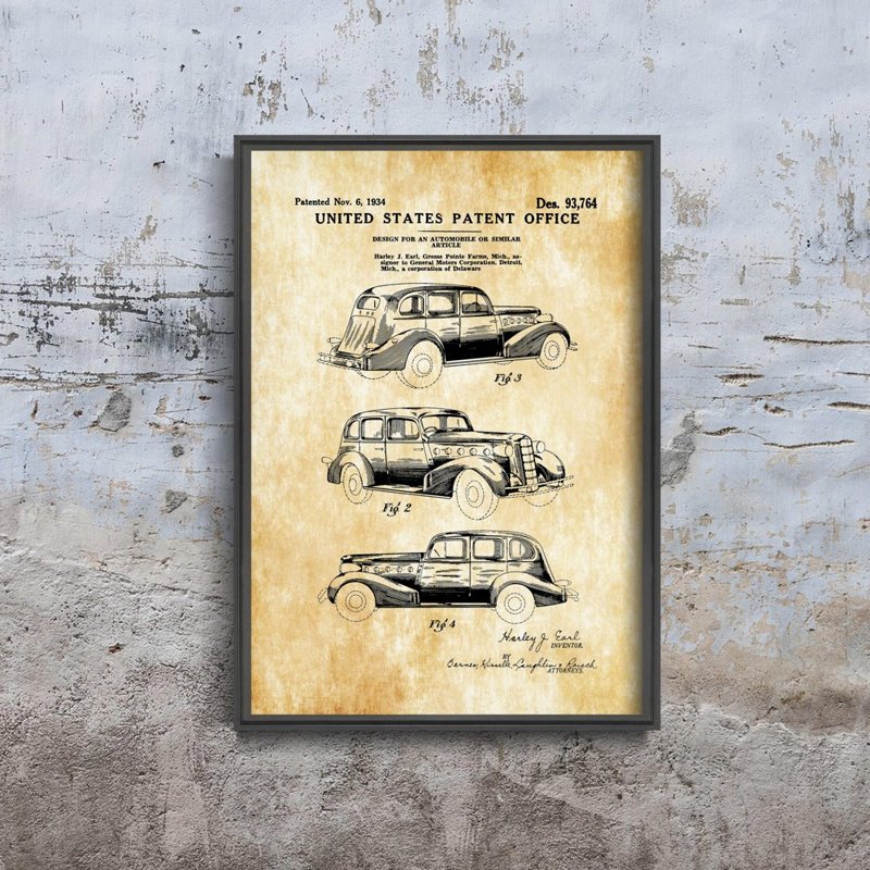 Poster LaSalle Automobile Patent