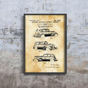 Poster LaSalle Automobile Patent