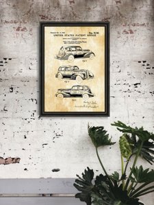 Poster LaSalle Automobile Patent