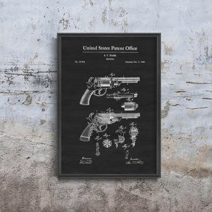 Wall art Gun Patent Firearm Starr