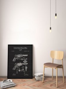 Wall art Gun Patent Firearm Starr