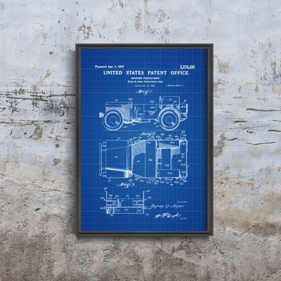 Poster Willys Military Jeep Patent Patent Automobile Us Army