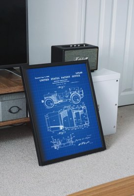 Poster Willys Military Jeep Patent Patent Automobile Us Army