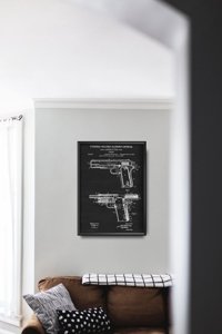 Vintage poster Colt Firearm United States Browning Patent
