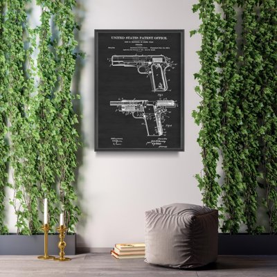 Vintage poster Colt Firearm United States Browning Patent