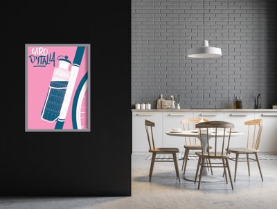 Canvas poster Giro D'Italia Tour Of Italy Poster