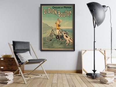 Vintage poster Bicycle Dion Bouton Advertisement Print