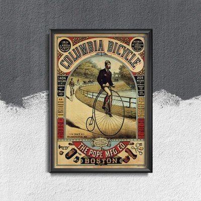 Wall art Columbia Bicycle Advertisement Poster
