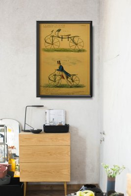 Canvas poster Retro Bicycle Print Velocipede Johnson