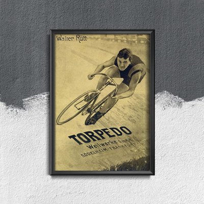 Vintage poster art Walter Rutt and Torpedo Bikes Germany Poster Bici Vintage