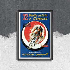 Canvas poster Vuelta Ciclista
