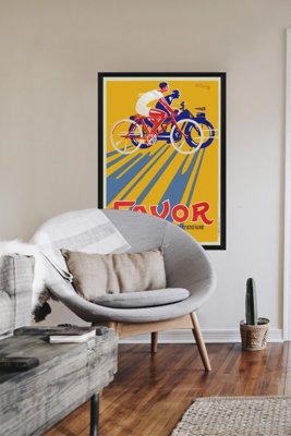 Wall art Favor Cycles Motos de Grande Luxe Vintage Bicycle Poster