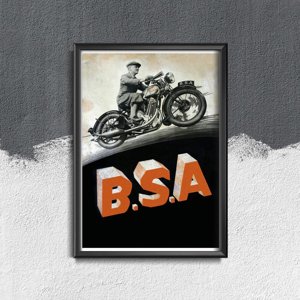 Poster B.S.A Motor Cycles