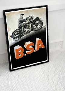 Poster B.S.A Motor Cycles