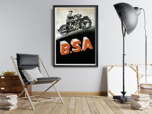 Poster B.S.A Motor Cycles