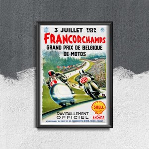 Canvas poster Francorchamps Grand Prix de Belgique