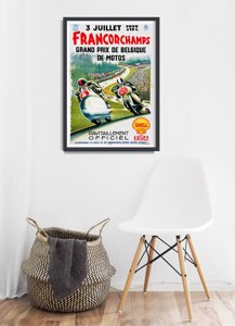 Canvas poster Francorchamps Grand Prix de Belgique