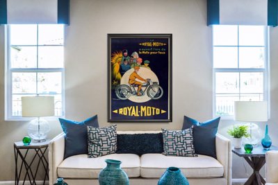Vintage poster art Royal Moto Vintage Motorcycle Poster