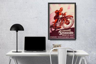 Canvas poster Standard Vintage Motorcycle Poster