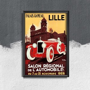 Poster Palais Rameau French Car Lille