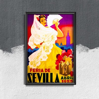 Poster Feria de Sevilla Spain