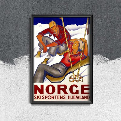 Vintage poster art Vintage Norway