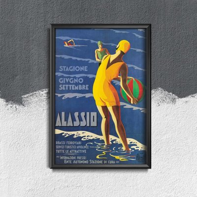 Canvas poster Italy Alassio