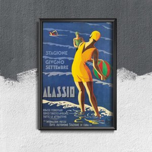 Canvas poster Italy Alassio