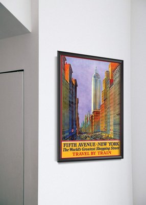 Vintage poster New York Fifth Avenue